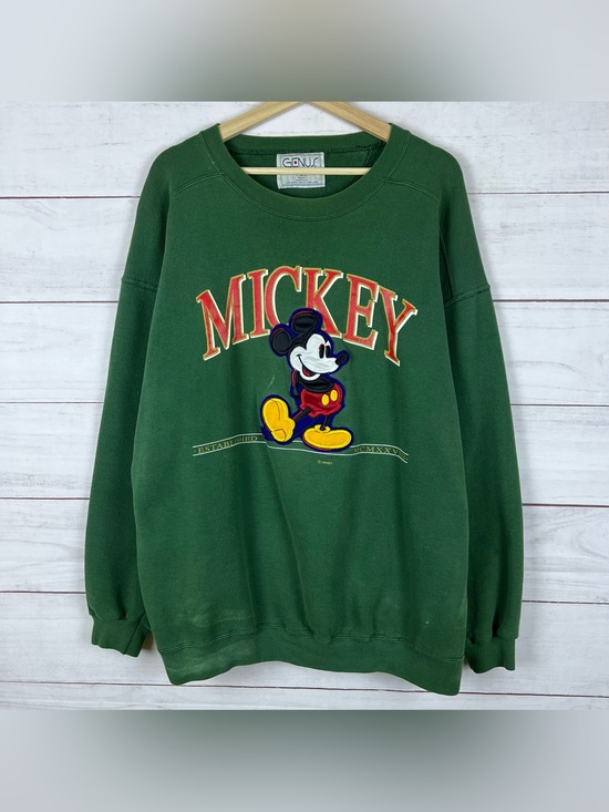 Disney Other - Vtg 90s Genius Genus Disney Classic Mickey Mouse Sweatshirt Made in USA XL